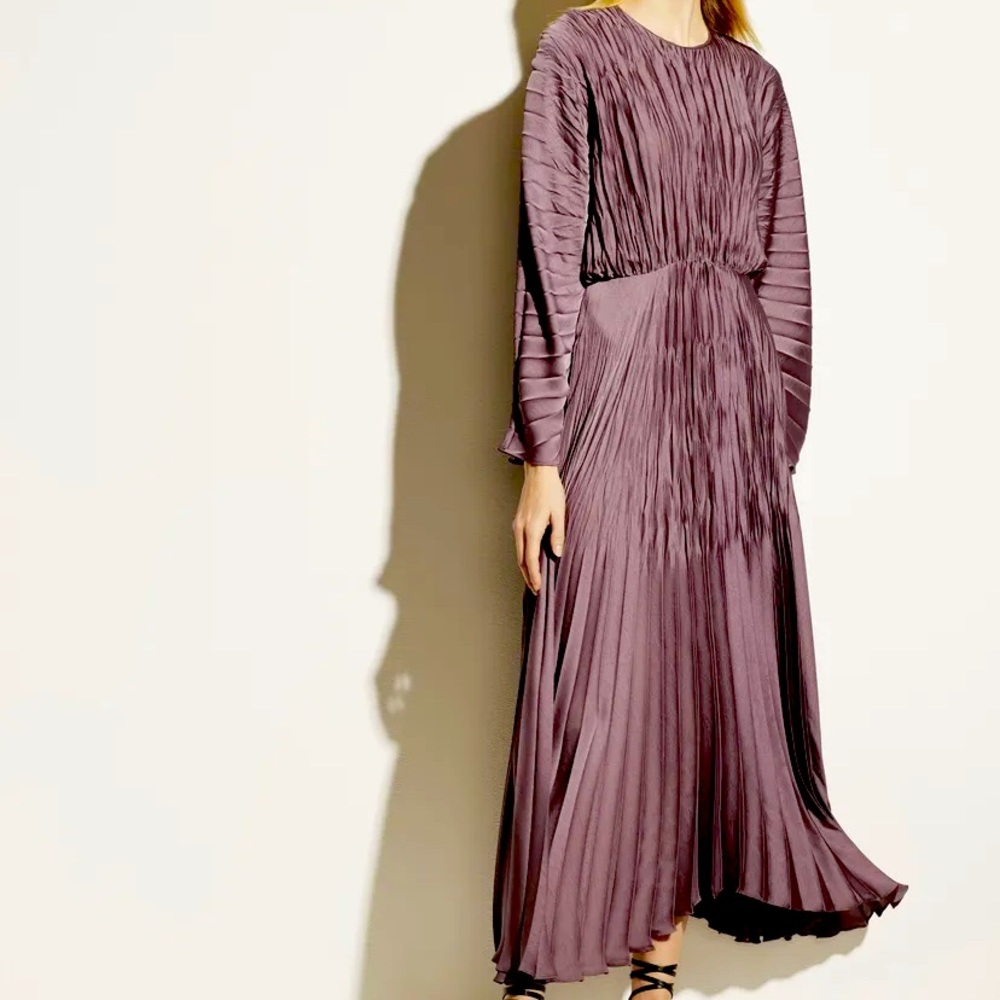 Gorgeous Vince Pleated Dress NWT XS